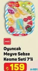 MGS OYUNCAK MEYVE SEBZE KESME SETİ 7'Lİ